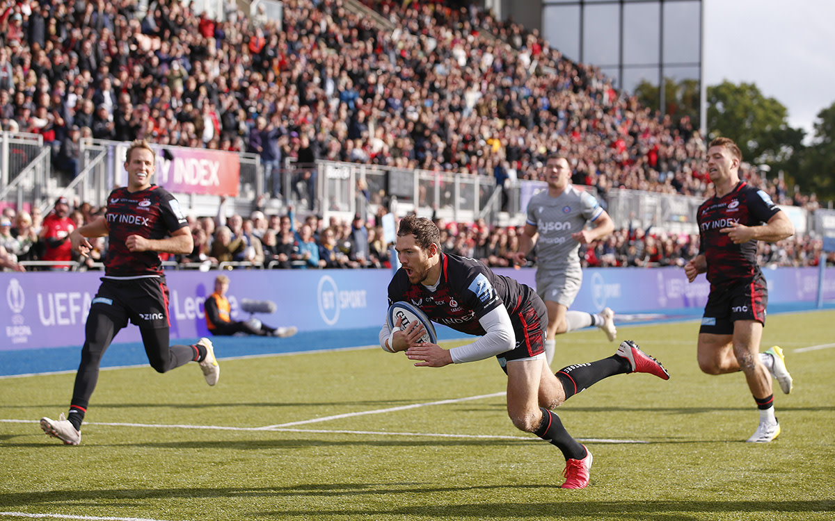 Saracens aggregates data and tracks around 900 different metrics on every player in its league.
